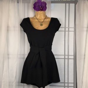 Urban Outfitters | Open Back Fitted/Flared Little Black Romper Suit | Gorgeous!